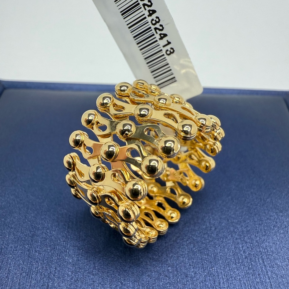 18K Genuine YG 3-in1 Ring/Pendant/Bangle
